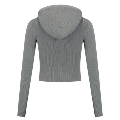 Maglia Donna Daily Paper Rib Knit Hoodie