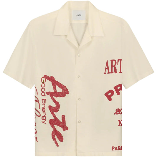 Camicia Arte Red Print Shirt