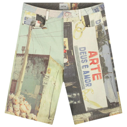 Pantaloncino Arte Photo Allover Short