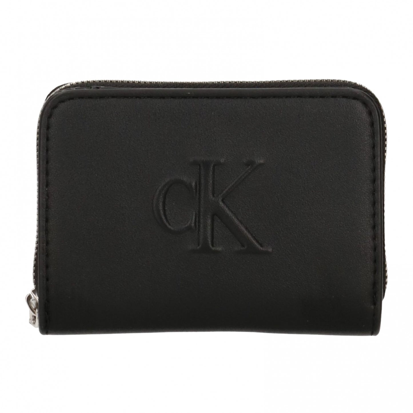 Portafoglio Calvin Klein Sculpted Medium Flap Zip NERO