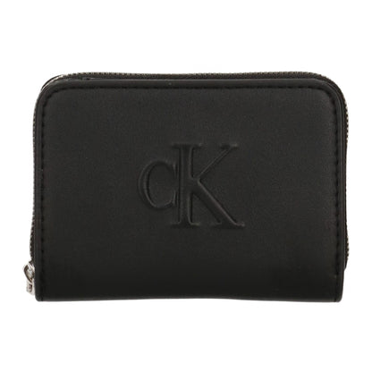 Portafoglio Calvin Klein Sculpted Medium Flap Zip NERO