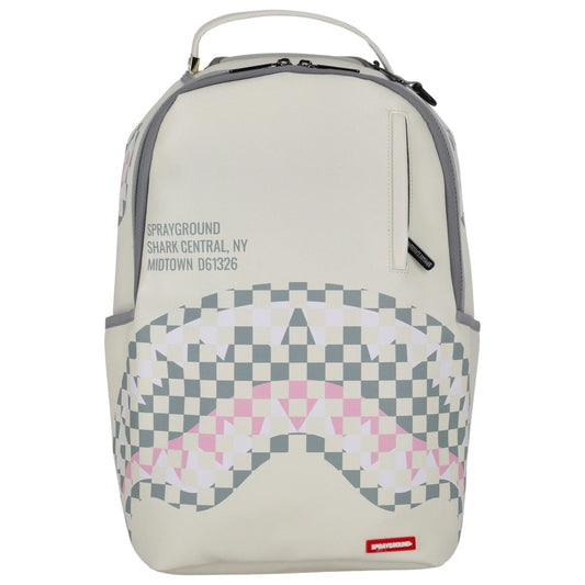 Zaino Sprayground Cream Check Shark Central Backpack