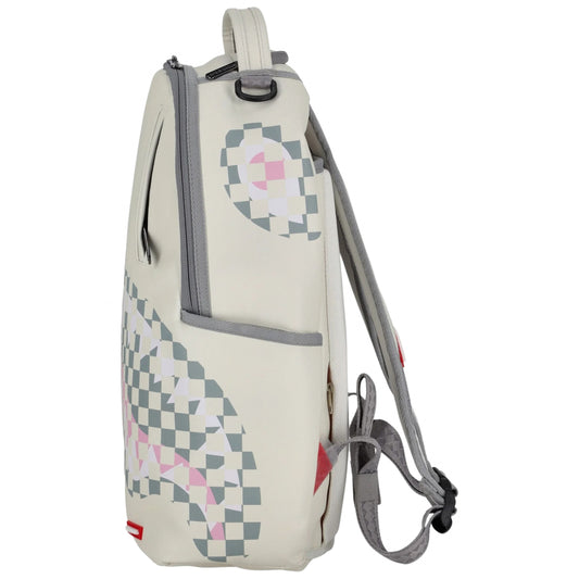 Zaino Sprayground Cream Check Shark Central Backpack