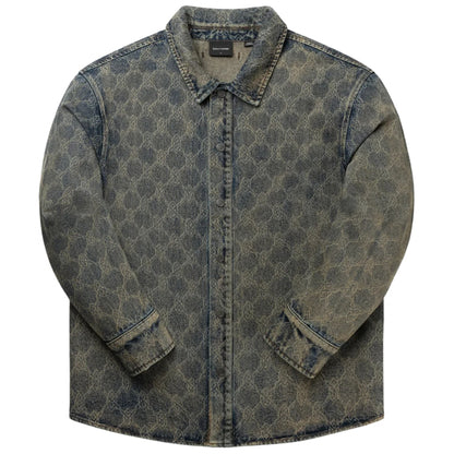 Camicia Daily Paper Shield Laser Denim Shirt