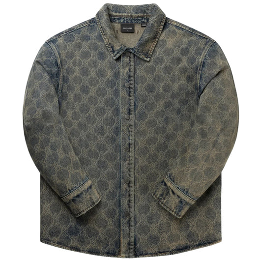 Camicia Daily Paper Shield Laser Denim Shirt