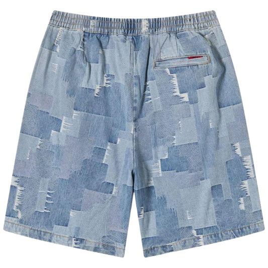 Pantaloncino Acupuncture Patch Work Denim Short