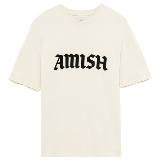 Maglietta Amish Tee Crop Jersey Logo Gothic