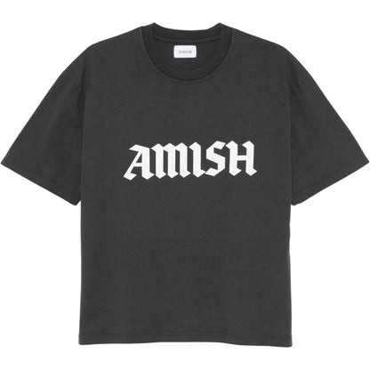 Maglietta Amish Tee Crop Jersey Logo Gothic