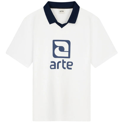 Maglietta Arte Logo Collar Tee