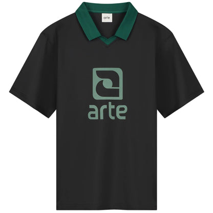 Maglietta Arte Logo Collar Tee