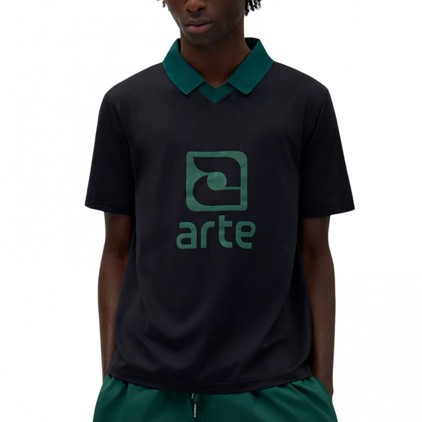 Maglietta Arte Logo Collar Tee