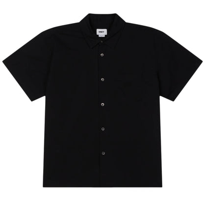 Camicia Obey Wire Woven SS Shirt NERO