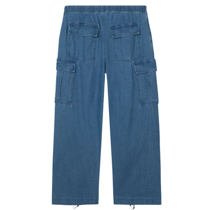 Pantalone Obey Giant Denim Cargo Pant AZZURRO