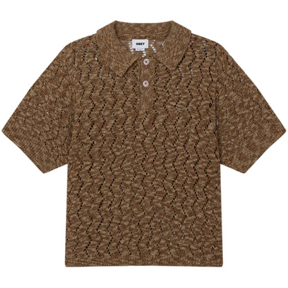 Polo Obey Andre Polo Sweater MARRONE