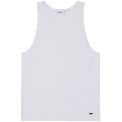 Canotta Obey Standard Rib Tank Top BIANCO