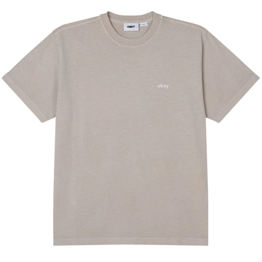 Maglietta Obey Lowercase Pigment SS Tee GRIGIO