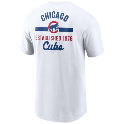 Maglietta Nike USA MLB 2 Hit Cotton Tee CHICUB BIANCO