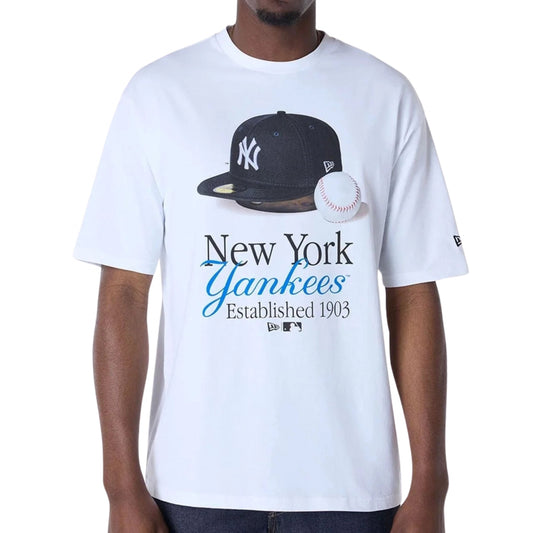 Maglietta New Era MLB Script Graphic Tee NEYYAN UNICO