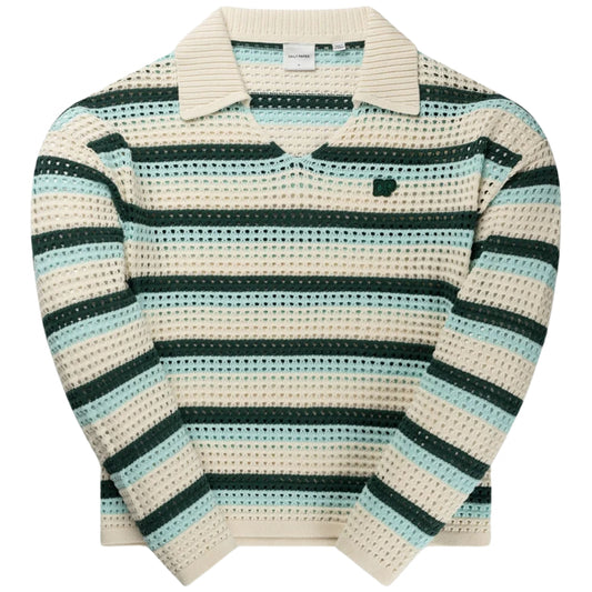 Felpa Daily Paper Crochet V-Neck Sweater OFF WHITE