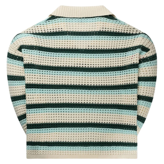 Felpa Daily Paper Crochet V-Neck Sweater OFF WHITE