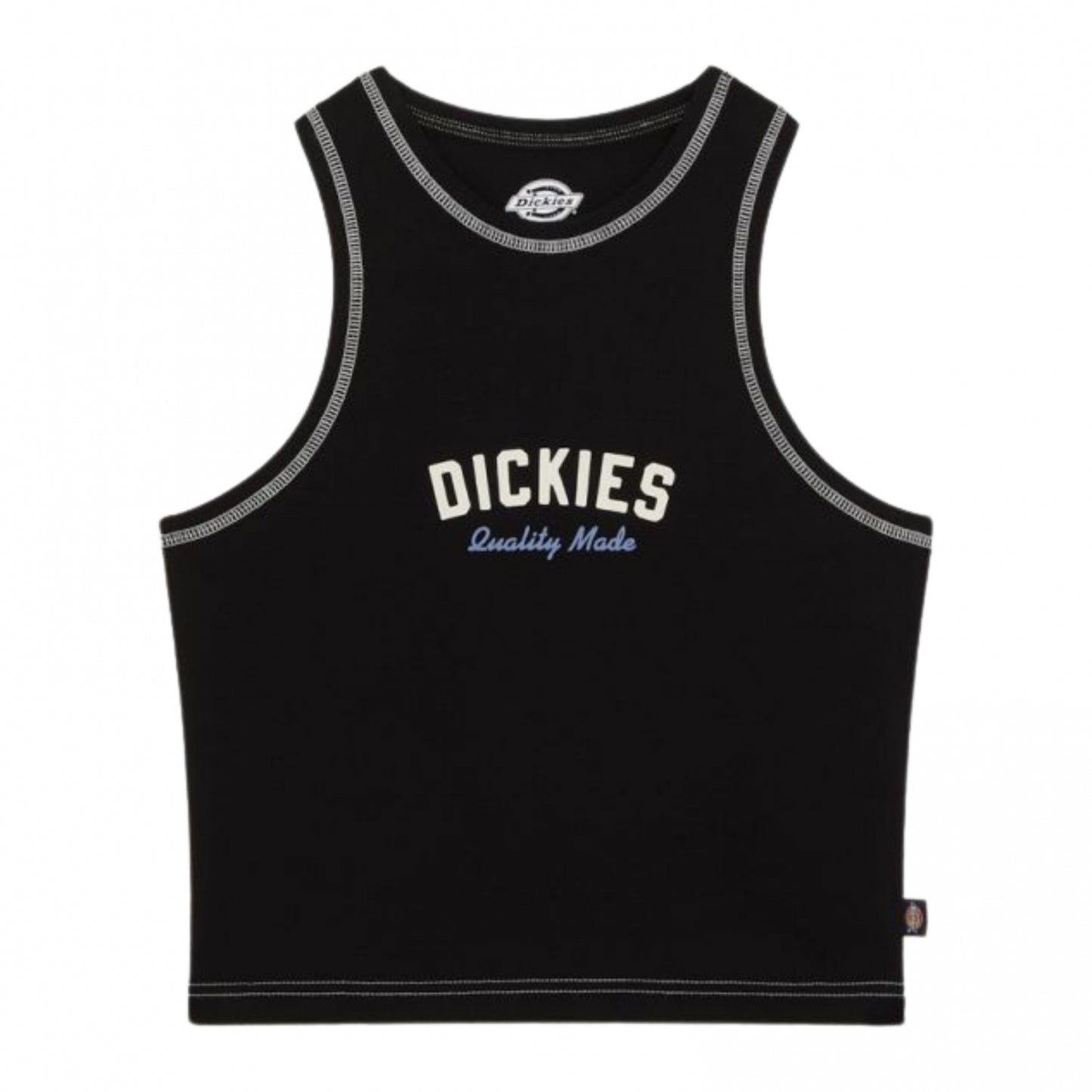Top Donna Dickies Racer Top NERO