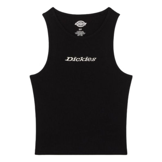 Top Donna Dickies Rib Top NERO