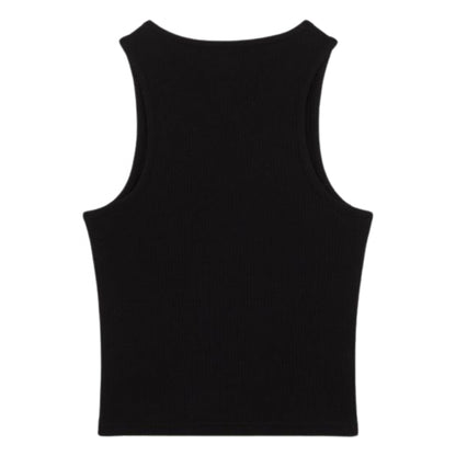 Top Donna Dickies Rib Top NERO