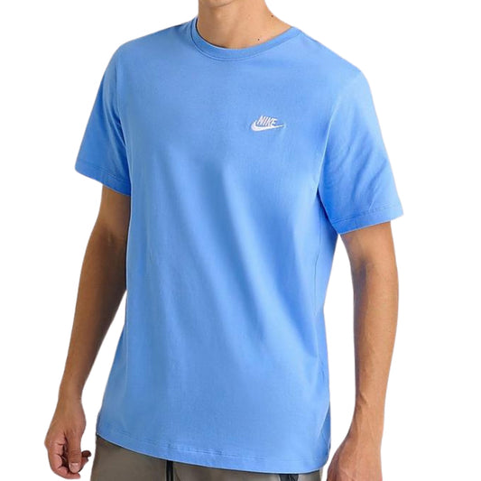Maglietta Nike Sportswear Club Tee Basic AZZURRO