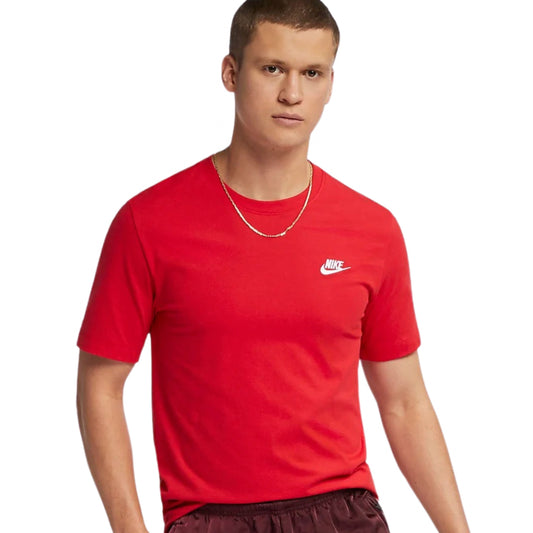 Maglietta Nike Sportswear Club Tee Basic ROSSO