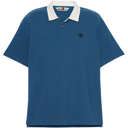 Polo Timberland Textured Polo BLU