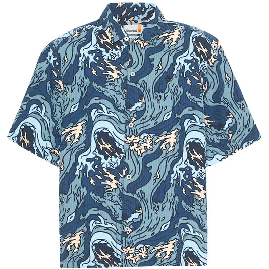 Camicia Timberland Seersucker Graphic Shirt