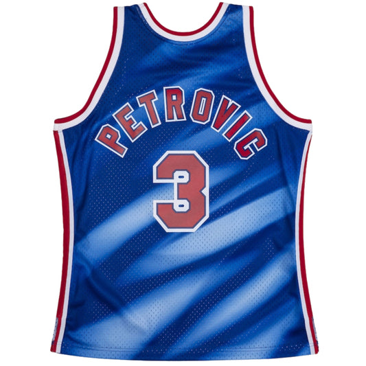 Canotta M&N Swingman Jersey Nets 1990 Drazen Petro