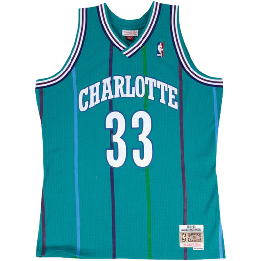 Canotta M&N Swingman Road Jersey Hornets 1992 Alon