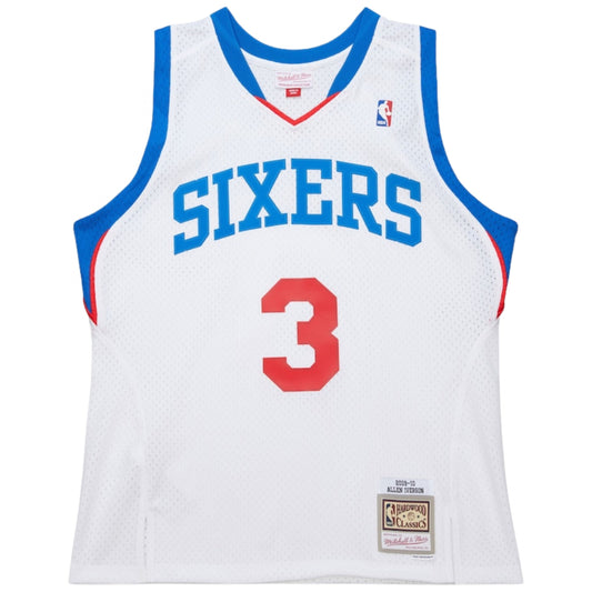 Canotta M&N NBA White Jersey 76ERS 2009 Allen Iver