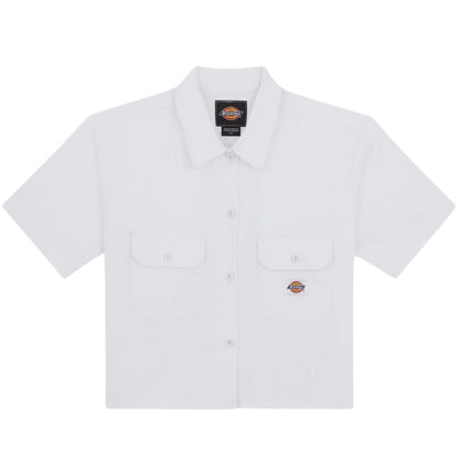 Camicia Dickies SS Cropped Work Shirt BIANCO