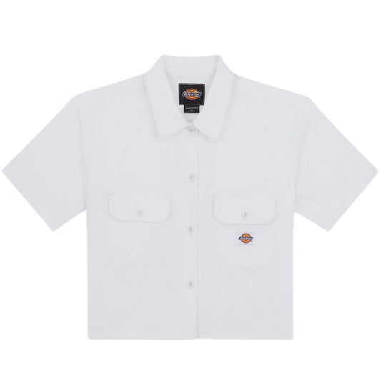 Camicia Dickies SS Cropped Work Shirt BIANCO