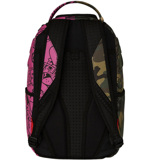 Zaino Sprayground Split Pink and Camo DLX Backpack