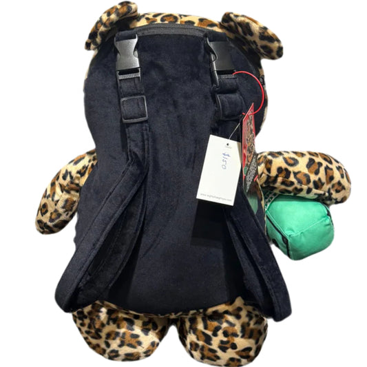 Orso Sprayground Leopard Money Bear Backpack