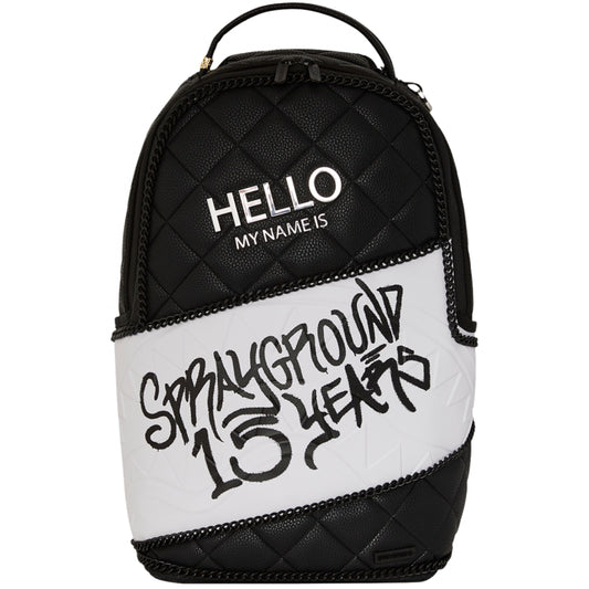 Zaino Sprayground Hello My Name Is 15 Years Quilte UNICO
