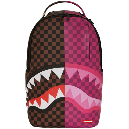 Zaino Sprayground Split Sip Pink Check DLXSV Backp UNICO