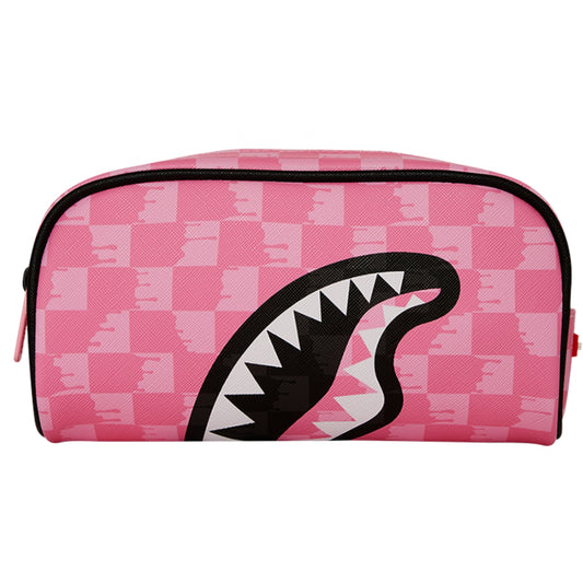 Astuccio Sprayground Pink and Black Drip Check Pou UNICO