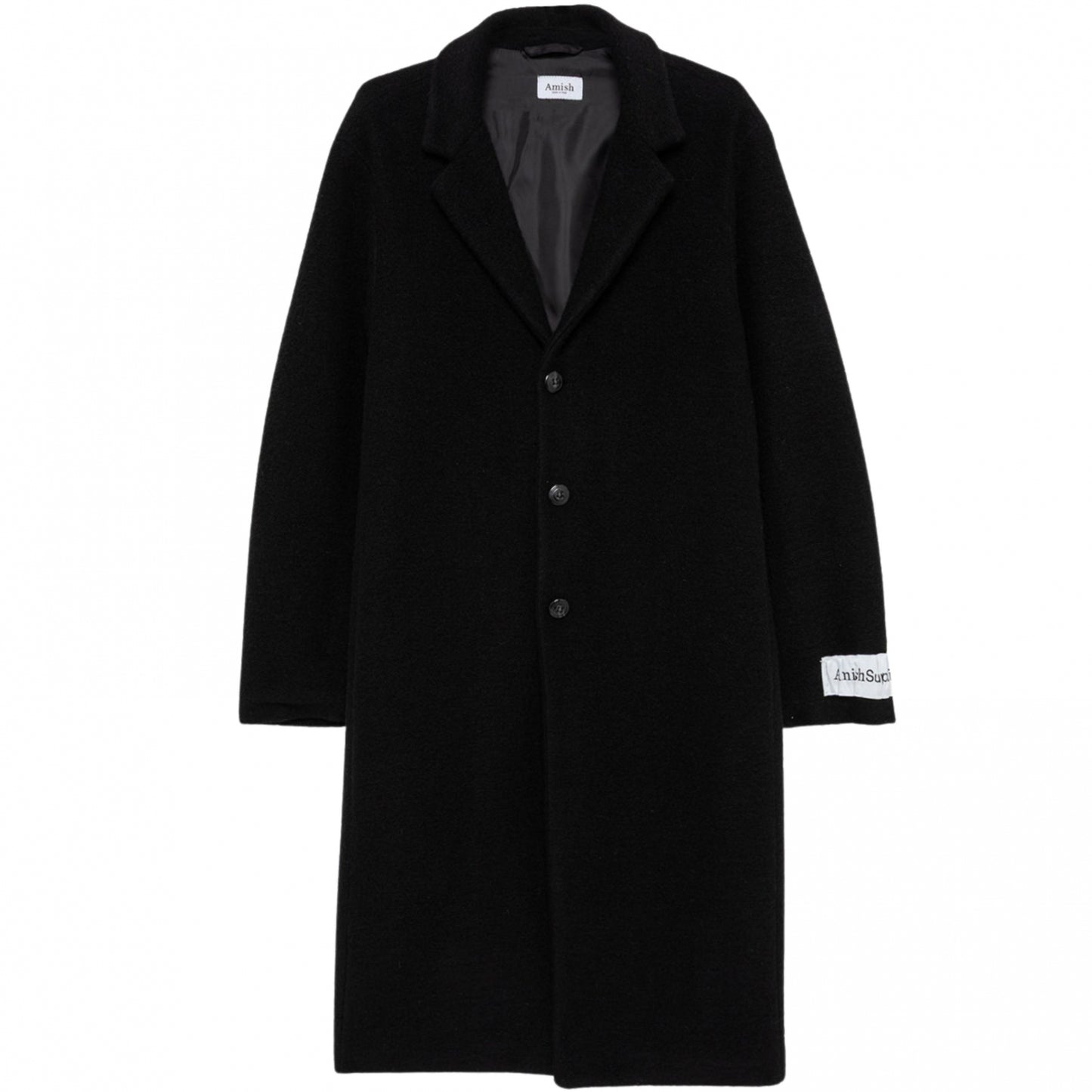 Cappotto Amish Coat Over Unisex NERO