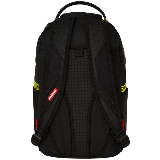 Zaino Sprayground Shark Central Yellow Tape Satin UNICO