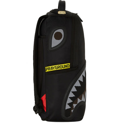 Zaino Sprayground Shark Central Yellow Tape Satin UNICO