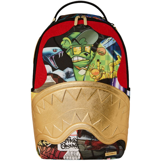 Zaino Sprayground 15 years Gold and Spliced DLXV B UNICO