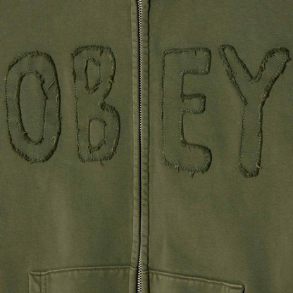 Felpa Obey Hybrid Faded Zip Hood Fleece UNICO