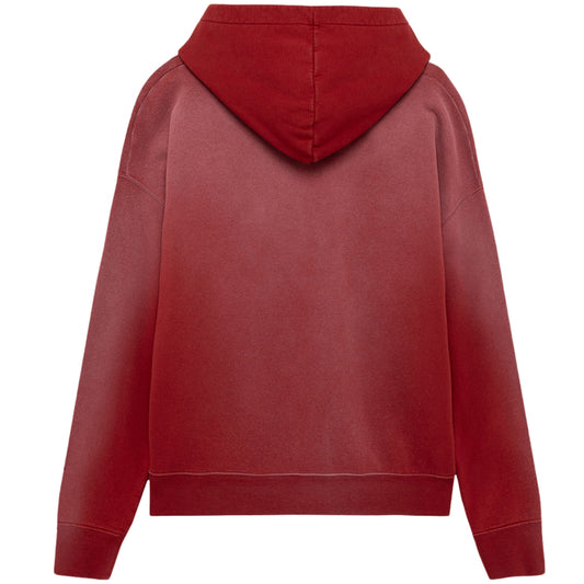 Felpa Amish Hood Sweater Micro Logo ROSSO