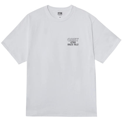 Maglietta Obey Ultras Tee BIANCO