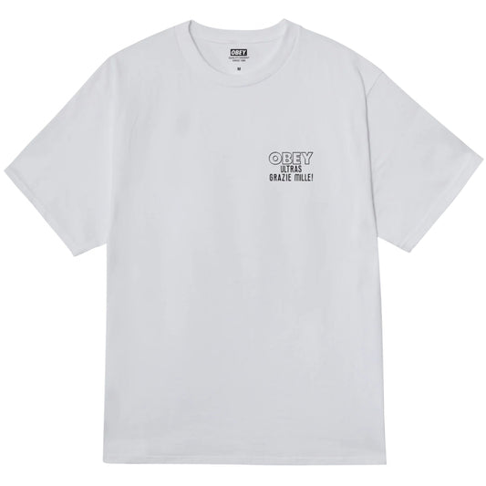 Maglietta Obey Ultras Tee BIANCO