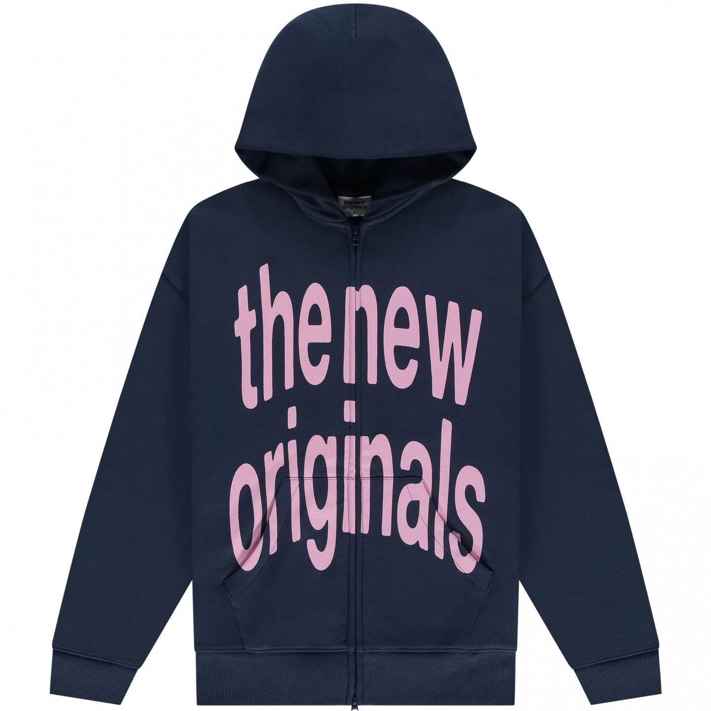 Felpa TNO Big Logo Zip Up Hoodie BLU NAVY